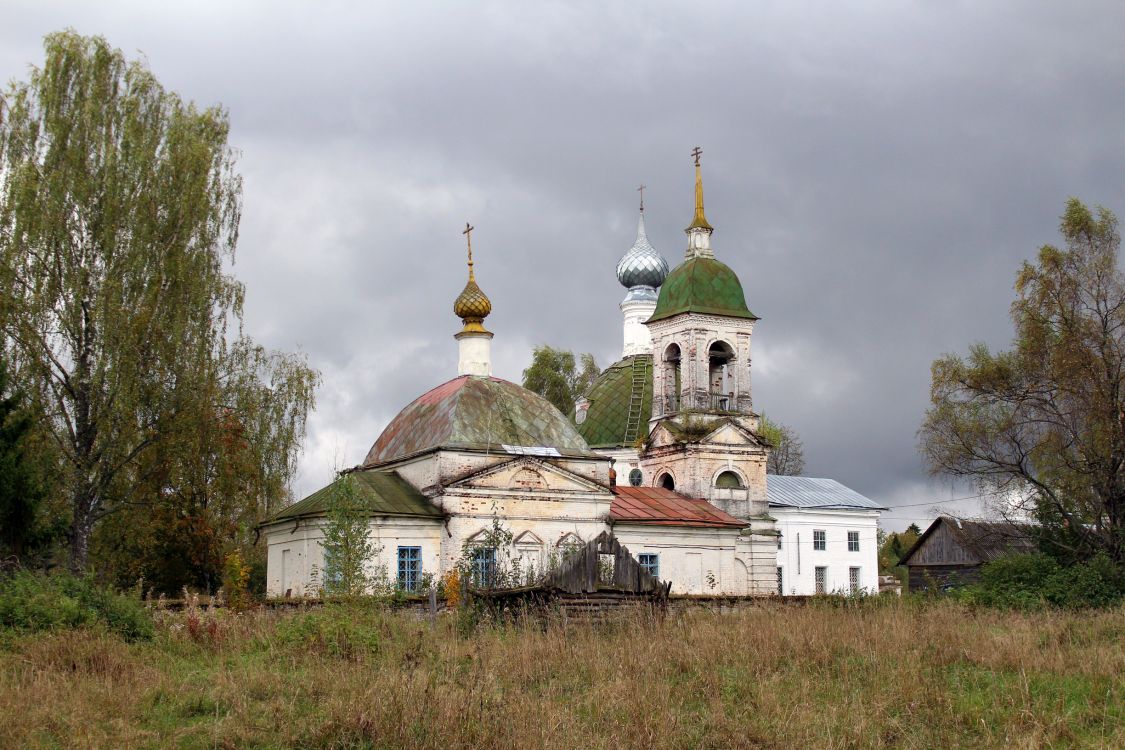 Церковь Казанской иконы Божией Матери, Спас-Бураки (Бураково) (Костромской район, Костромская область). общий вид в ландшафте