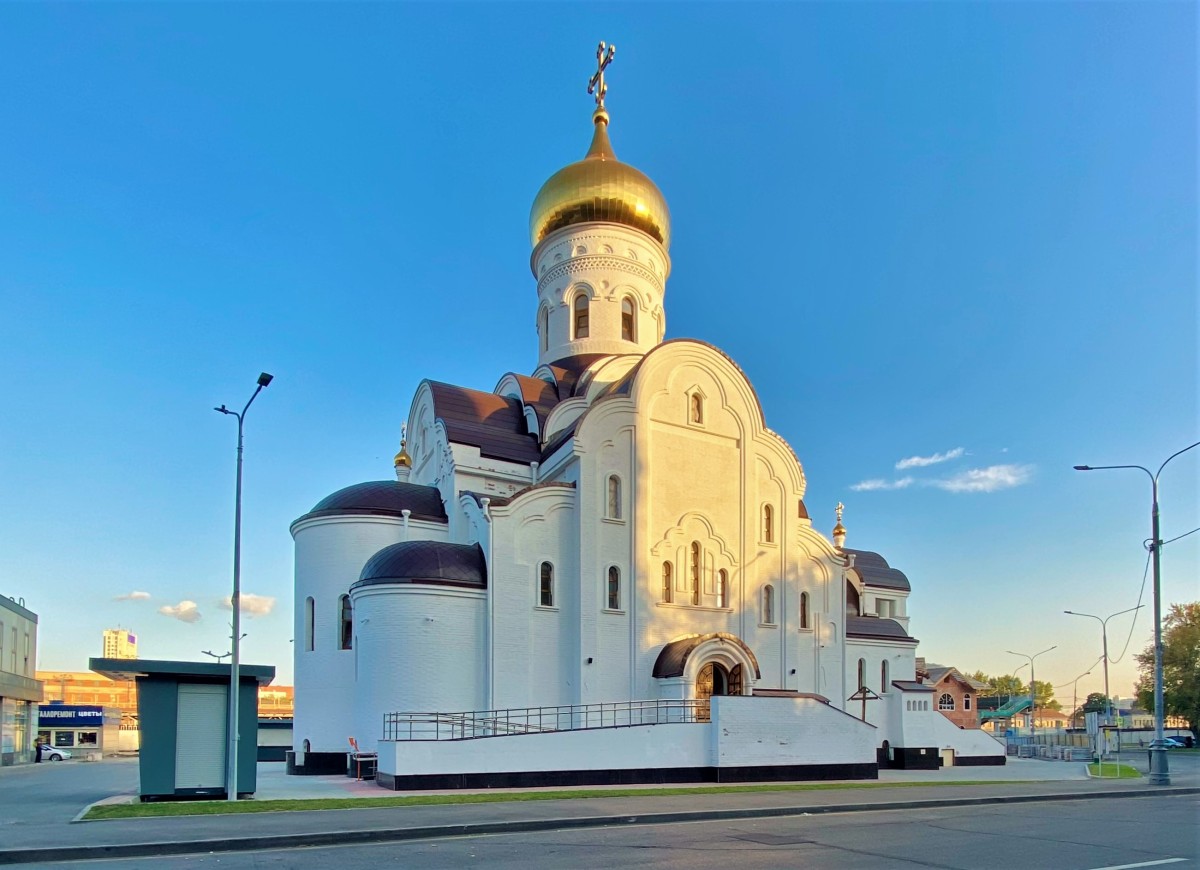 Церковь Казанской иконы Божией Матери в Лосиноостровском, Лосиноостровский (Северо-Восточный административный округ (СВАО), г. Москва). фасады, Вид с севера