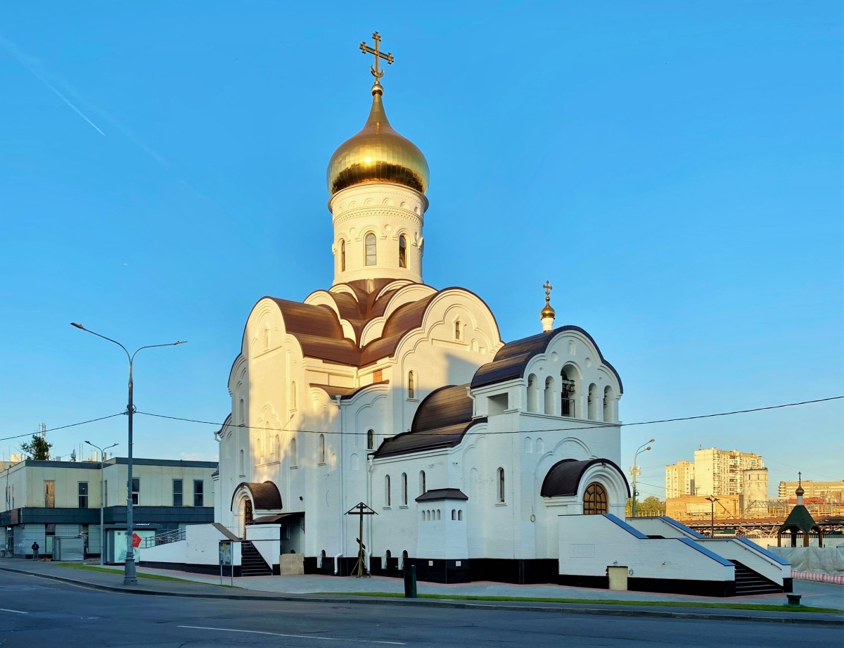 Церковь Казанской иконы Божией Матери в Лосиноостровском, Лосиноостровский (Северо-Восточный административный округ (СВАО), г. Москва). фасады, Вид с запада