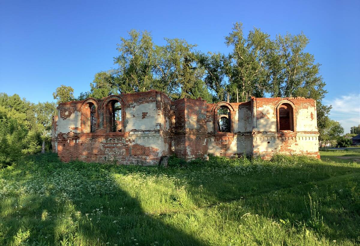 Красносельский Введенский женский монастырь. Церковь Введения во храм Пресвятой Богородицы, Рассвет (Слободо-Туринский район (Слободо-Туринский МР), Свердловская область). фасады, Вид с северо-запада