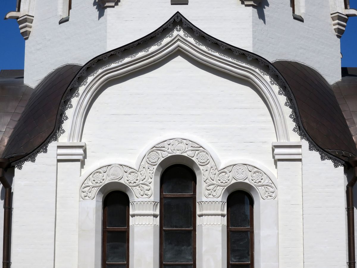 Церковь Покрова Пресвятой Богородицы при Морозовской детской больнице, Якиманка (Центральный административный округ (ЦАО), г. Москва). архитектурные детали