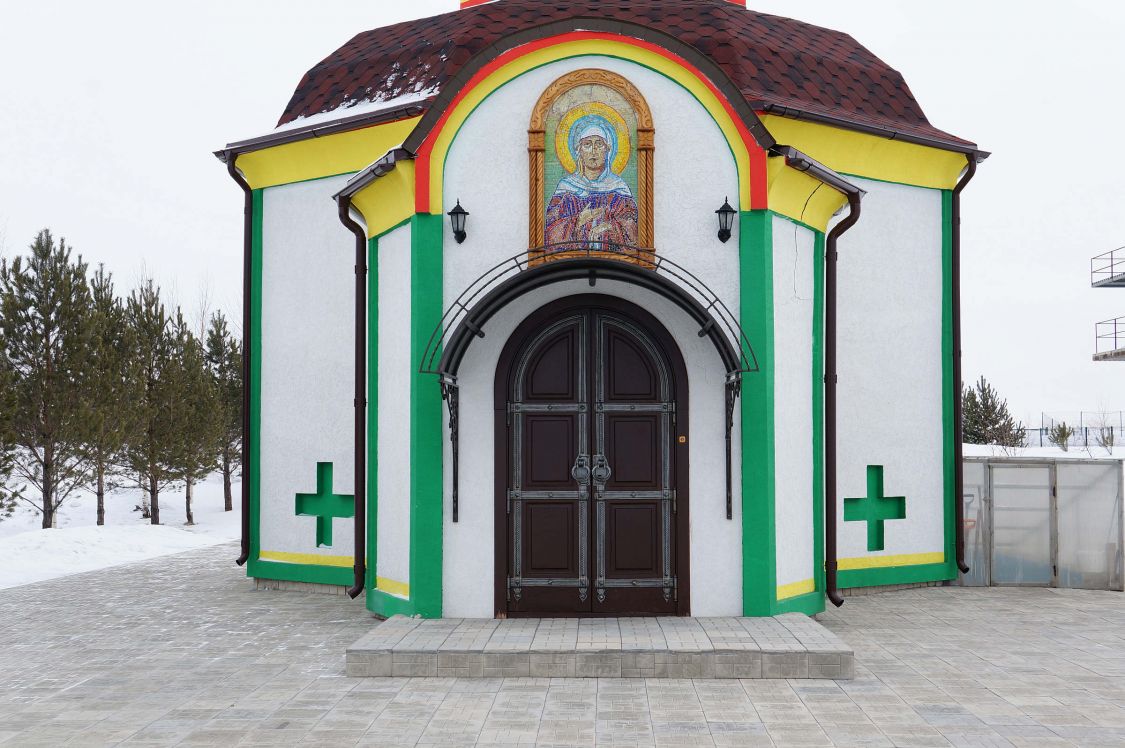 Часовня Ксении Петербургской, Трасса 32К-25, 19-й километр (Прокопьевский район и г. Прокопьевск, Кемеровская область). архитектурные детали