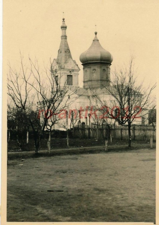 Волчинец. Церковь Рождества Пресвятой Богородицы. архивная фотография, Фото 1944 г. с аукциона e-bay.de