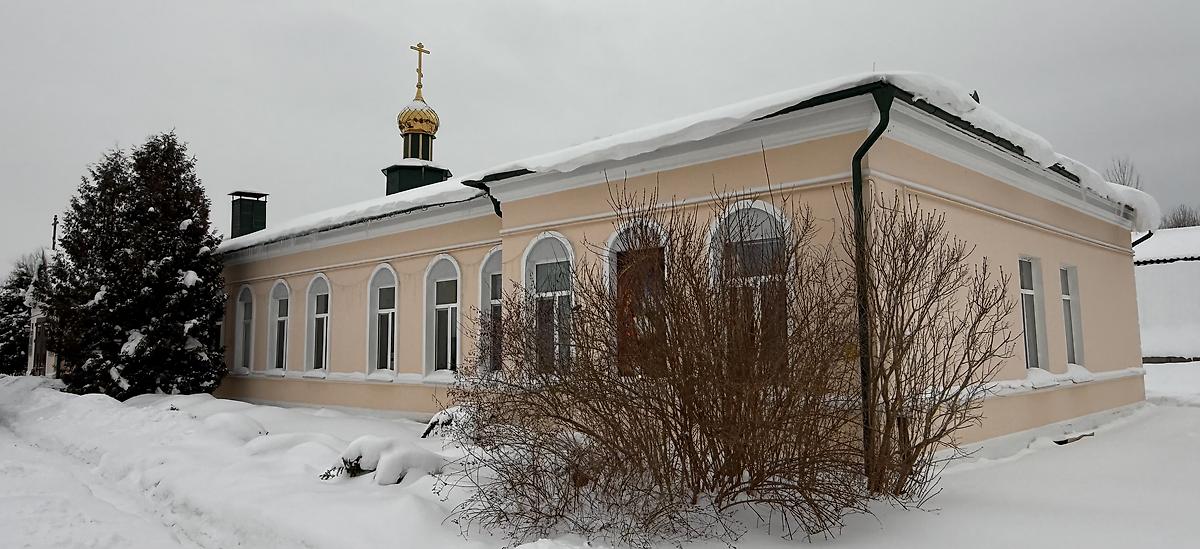 Вид с запада, фасады. Мироносицкий женский монастырь. Церковь иконы Божией Матери "Скоропослушница", Бобруйск (Бобруйский район, Беларусь, Могилёвская область)