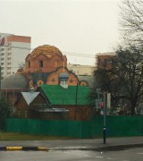 Церковь Троицы Живоначальной (строящаяся), На переднем плане - временная Троицкая церковь<br>, Гомель, Гомель, город, Беларусь, Гомельская область
