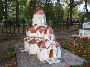 Церковь Преображения Господня (старая), Макет старого храма во дворе собора Петра и Павла.<br>, Гомель, Гомель, город, Беларусь, Гомельская область