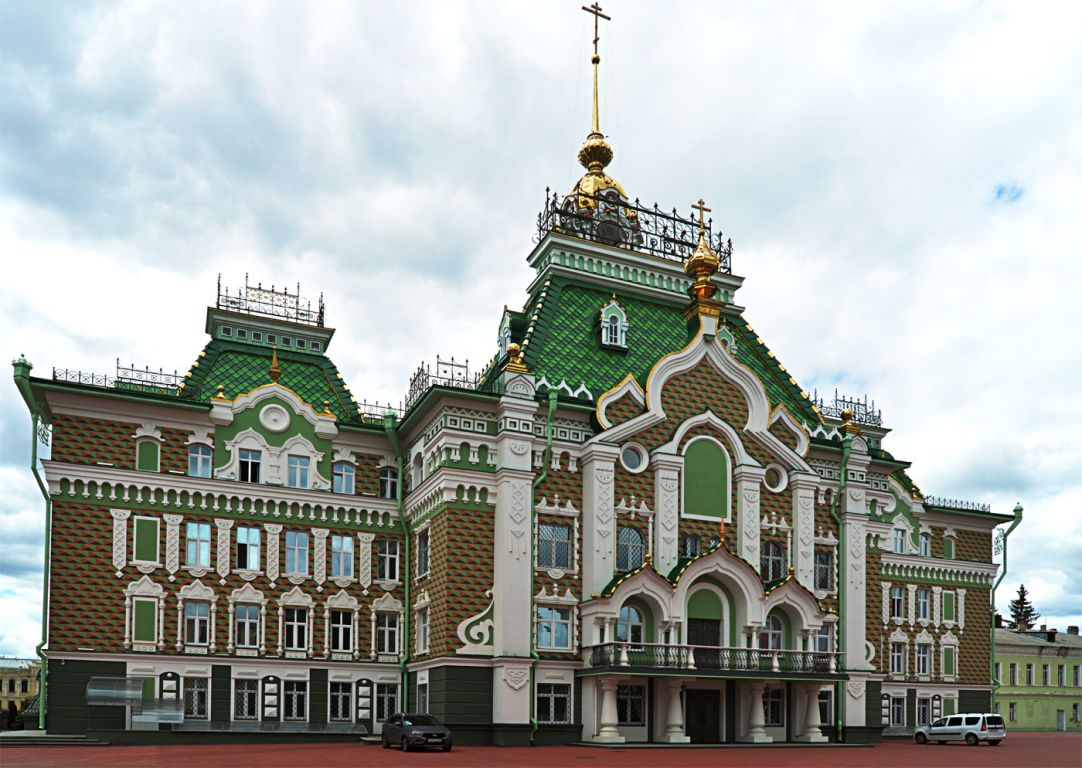 Казанский мужской монастырь. Домовая церковь Иоанна Златоуста при Духовной семинарии, Тамбов (Тамбов, город, Тамбовская область). фасады