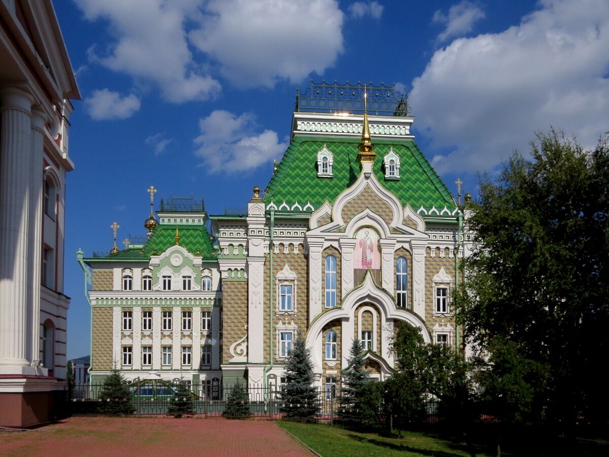 Казанский мужской монастырь. Домовая церковь Иоанна Златоуста при Духовной семинарии, Тамбов (Тамбов, город, Тамбовская область). фасады