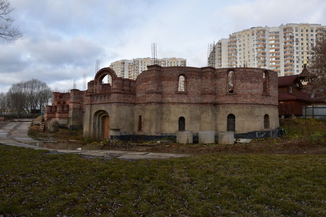 Церковь Даниила пророка на Кантемировской (строящаяся), Москворечье-Сабурово (Южный административный округ (ЮАО), г. Москва). фасады