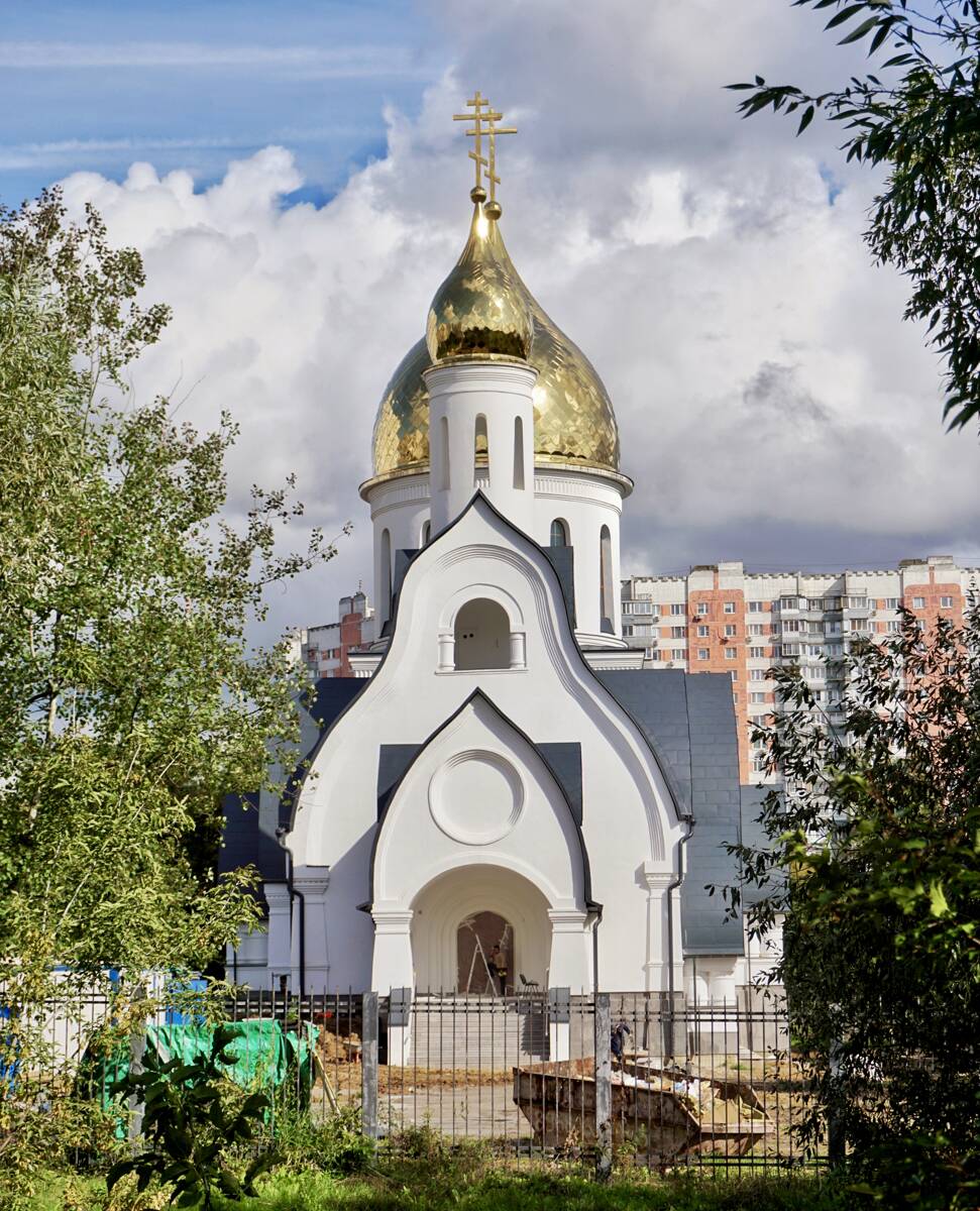 Церковь Даниила пророка на Кантемировской (строящаяся), Москворечье-Сабурово (Южный административный округ (ЮАО), г. Москва). фасады