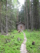 Часовня Успения Пресвятой Богородицы (новая), Новая часовня. Начало строительства 2006 год, освящена 2014 году.(Фото Сергея Медведева.Согласие автора на размещение на данном ресурсе имеется).<br>, Луза, Онежский район, Архангельская область