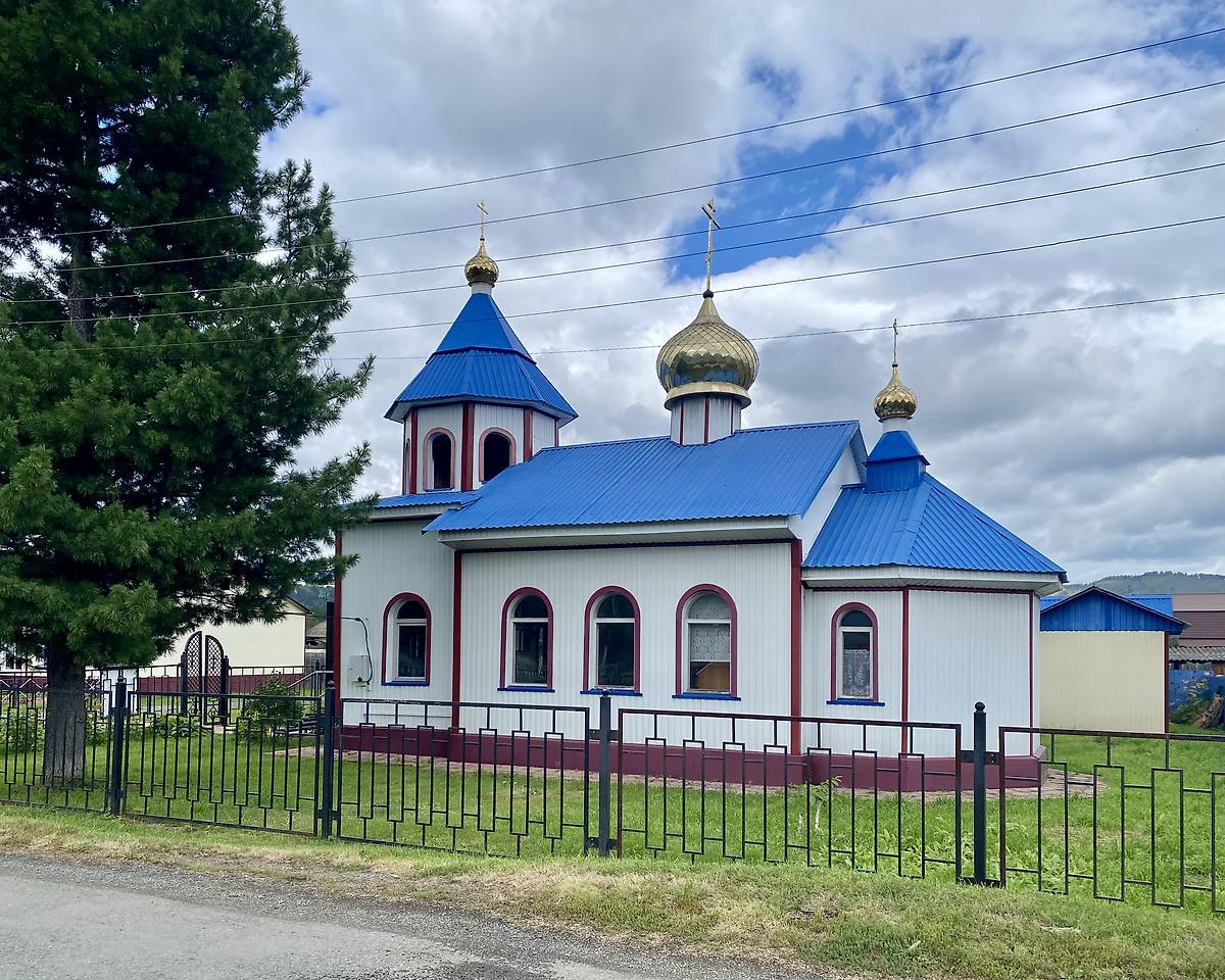 Южный фасад, фасады. Церковь Матроны Московской, Арбаты (Таштыпский район и г. Абаза, Республика Хакасия)