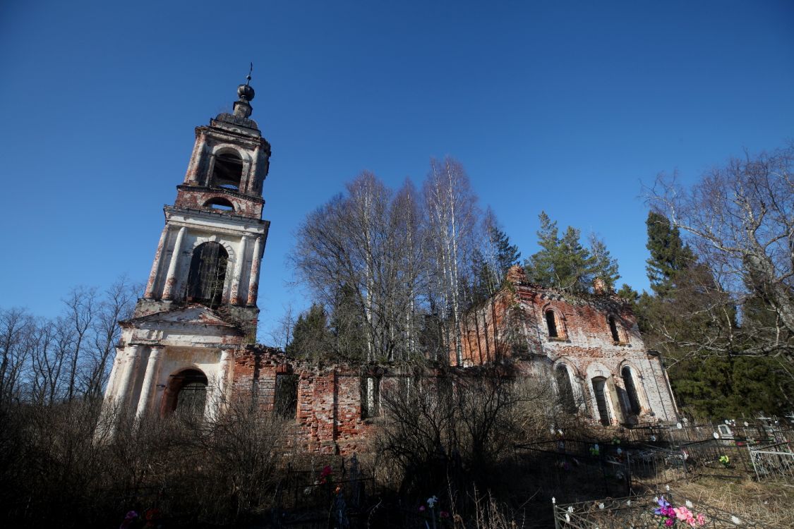 Церковь Казанской иконы Божией Матери, Никольское на Ворсме (Никольский погост на Ворсме) (Борисоглебский район, Ярославская область). фасады