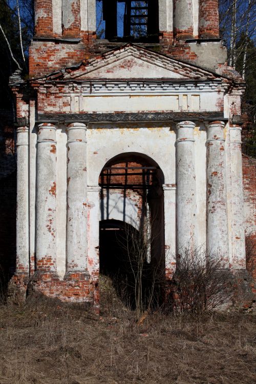 Никольское на Ворсме (Никольский погост на Ворсме). Церковь Казанской иконы Божией Матери. архитектурные детали