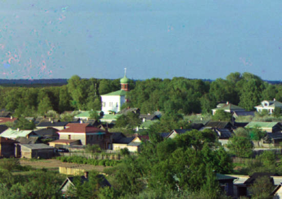 Церковь Варвары великомученицы (старая), Ржев (Ржевский район и г. Ржев, Тверская область). архивная фотография, Единственное дореволюционное фото храма С.М. Проскудина-Горского