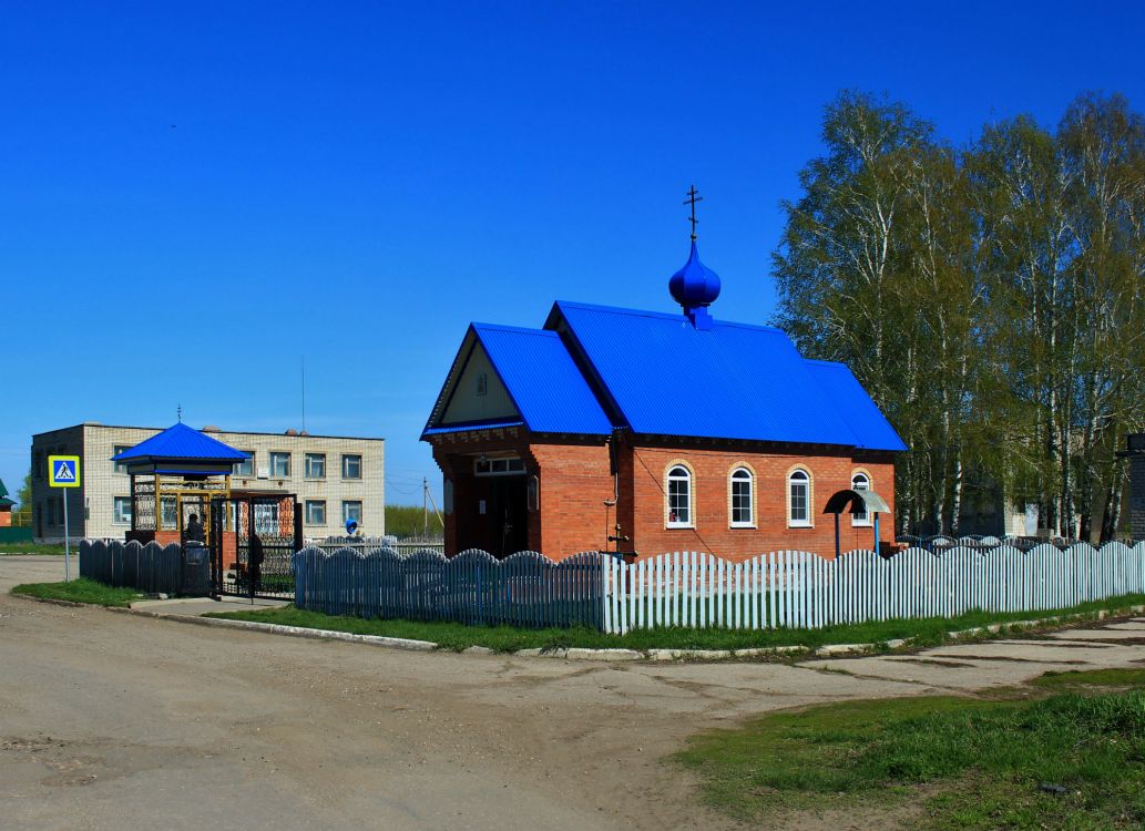 Сабакаево. Церковь Николая Чудотворца. общий вид в ландшафте