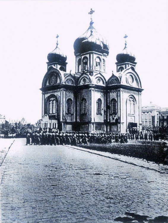 Собор Александра Невского (старый), Краснодар (Краснодар, город, Краснодарский край). архивная фотография, Второй войсковой собор в Екатеринодаре. фото с http://www.myekaterinodar.ru