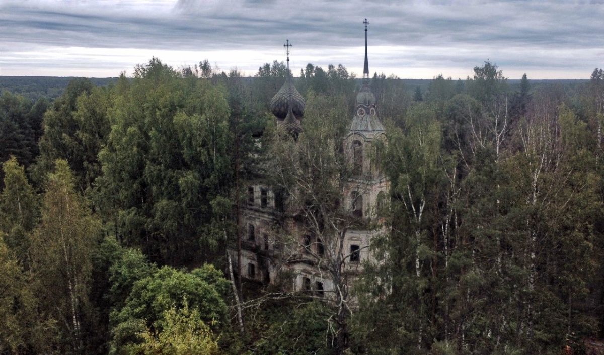 Церковь Воскресения Христова, Бовыкино, урочище (Антроповский район, Костромская область). фасады