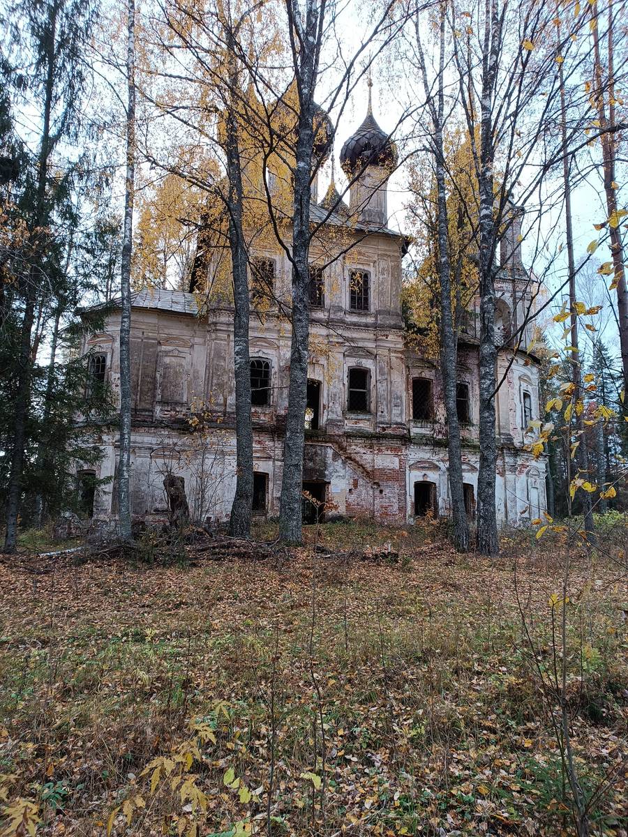 Церковь Воскресения Христова, Бовыкино, урочище (Антроповский район, Костромская область). общий вид в ландшафте