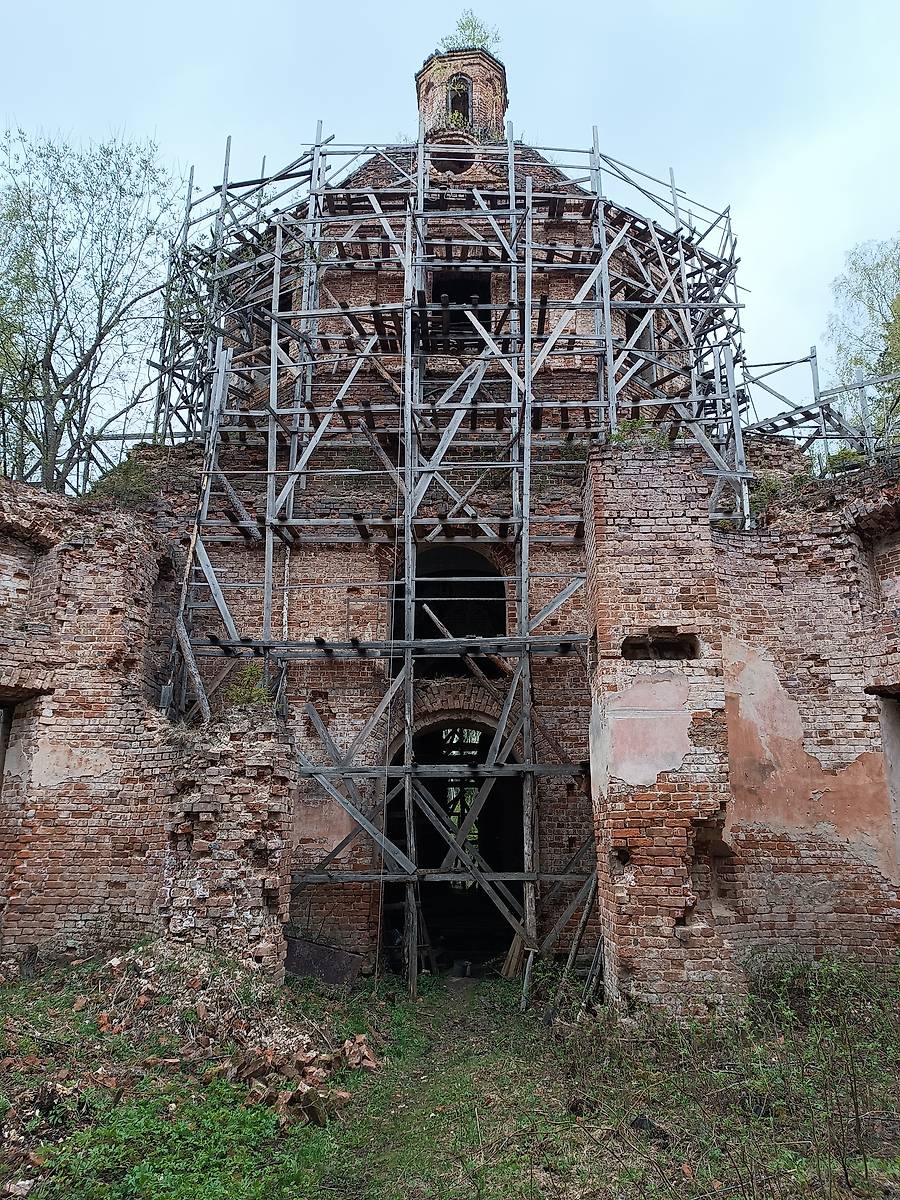 фасады. Церковь Рождества Пресвятой Богородицы, Пахтаново, урочище (Антроповский район, Костромская область)