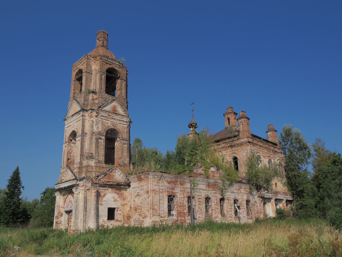 Церковь Казанской иконы Божией Матери, Ильинское, урочище (Буйский район, Костромская область). фасады