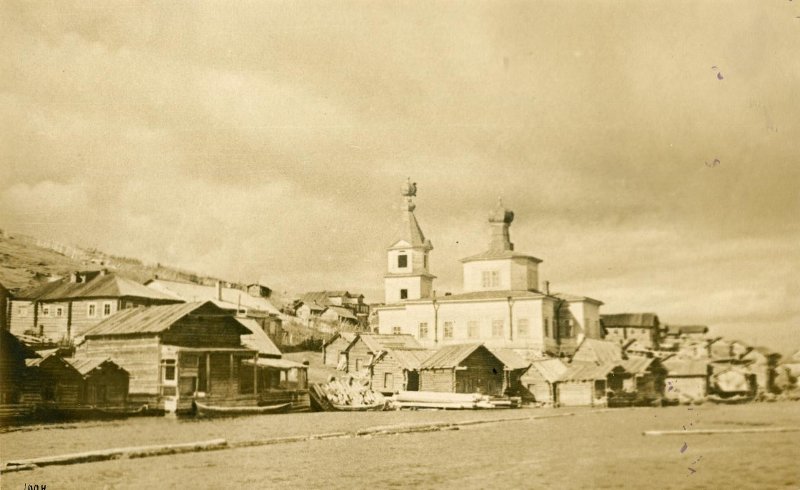 Церковь Сретения Господня (старая), Кузомень (Терский район, Мурманская область). архивная фотография, Фото 1940 года из фондов Мурманского областного краеведческого музея. Автор Константин Васильевич Моисеев