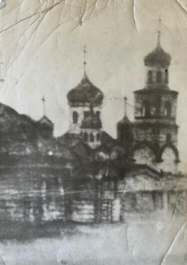 Церковь Покрова Пресвятой Богородицы, Исупово (Гагинский район, Нижегородская область). архивная фотография, Фото 1960-х гг. из собрания Гагинского краеведческого музея