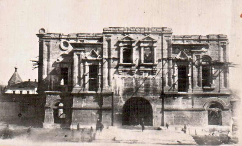 Неизвестный собор, Сурское (Сурский район, Ульяновская область). архивная фотография, Фото начала ХХ в. Строящийся собор. ГКМФ (№ 22170155). Сурский краеведческий музей