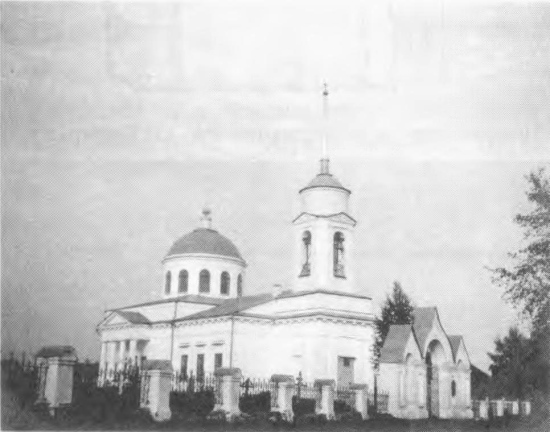 Церковь Успения Пресвятой Богородицы, Ламская Пустынь (акватория Рыбинского водохранилища) (Весьегонский район, Тверская область). архивная фотография, Фото С.С. Некрасова 1915 г. (архив ИИМК, 0-415-2368).