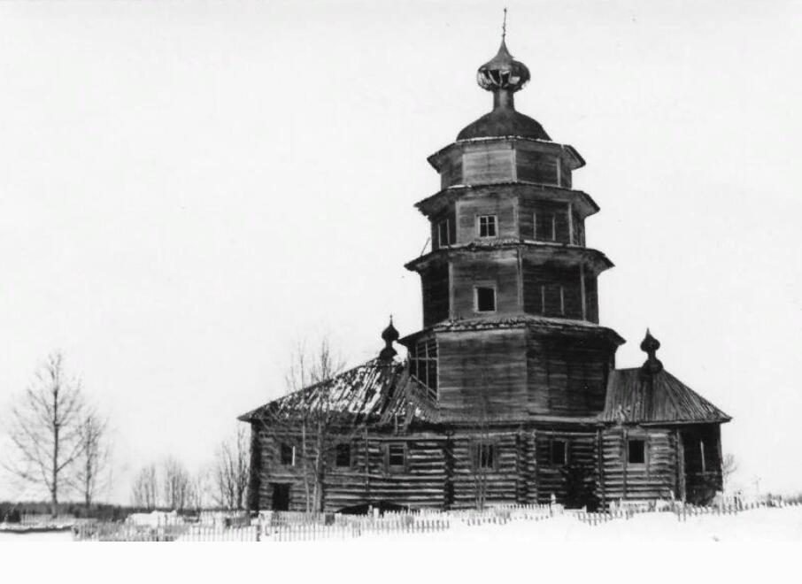 Межурки. Церковь Рождества Пресвятой Богородицы. архивная фотография, Фото из собрания Харовского историко-краеведческого музея