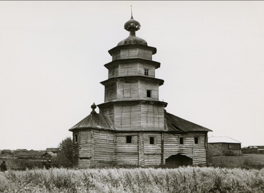 Межурки. Церковь Рождества Пресвятой Богородицы. архивная фотография, Вид с севера, фото1982 г.