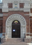 Церковь иконы Божией Матери "Всех скорбящих Радость" в Стеклянном городке (новая), Главный портал<br>, Санкт-Петербург, Санкт-Петербург, г. Санкт-Петербург