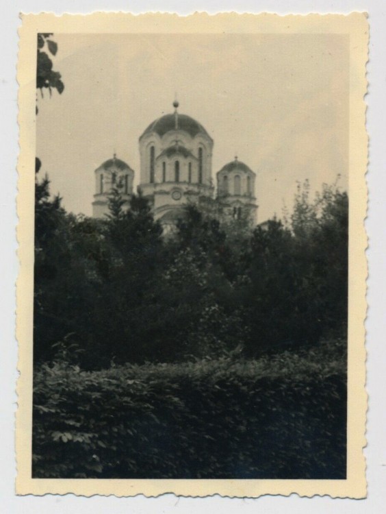 Топола. Церковь Георгия Победоносца. архивная фотография, Фото 1941 г. с аукциона e-bay.de