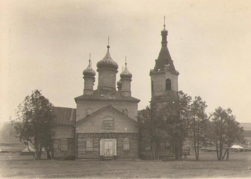 Кеньшево. Церковь Троицы Живоначальной. архивная фотография, Фото 1955 г. из собрания Бутурлинского историко-краеведческого музея