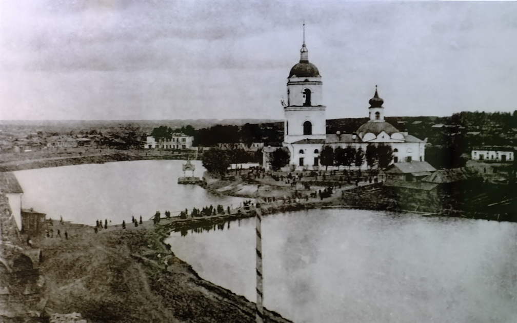 Церковь Илии Пророка, Берёзовский (Берёзовский (Берёзовский ГО), Свердловская область). архивная фотография, Дореволюционное фото