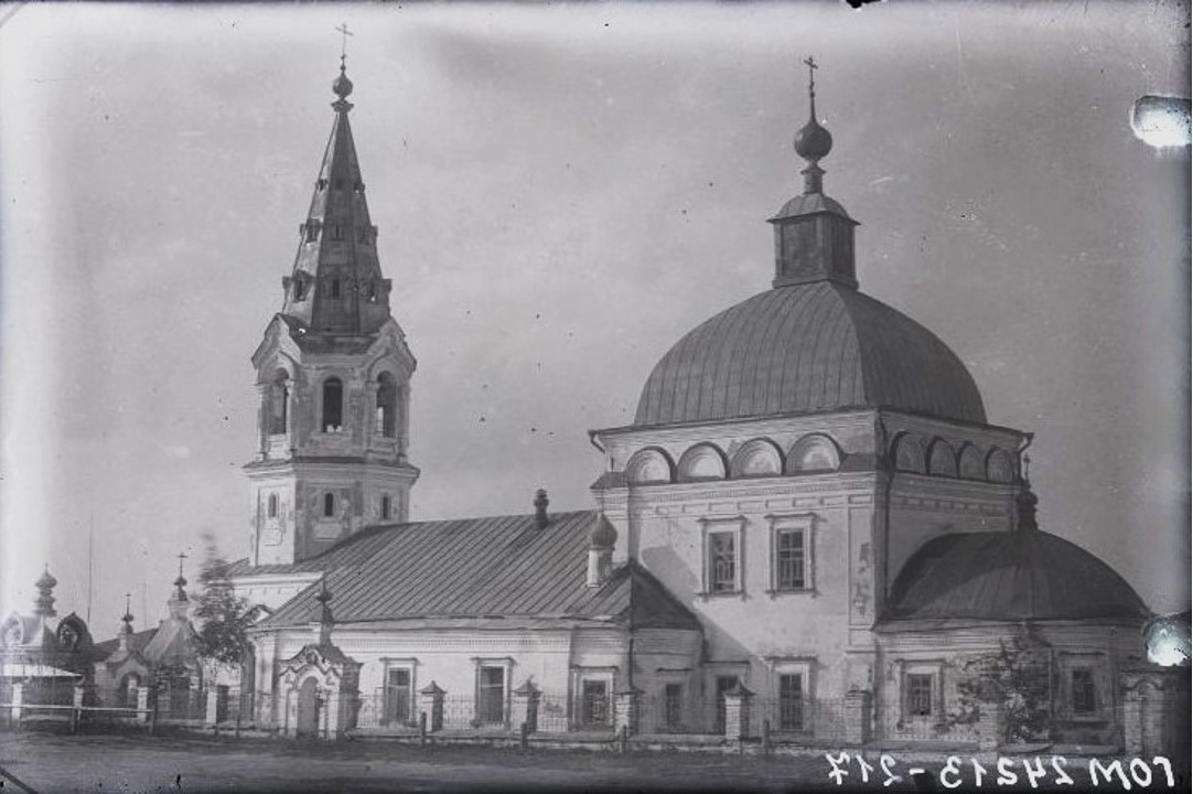 Церковь Илии Пророка, Большое Мурашкино (Большемурашкинский район, Нижегородская область). архивная фотография, Фото 1933 г. из фондов Нижегородского музея-заповедника. (ГК № 55275155)