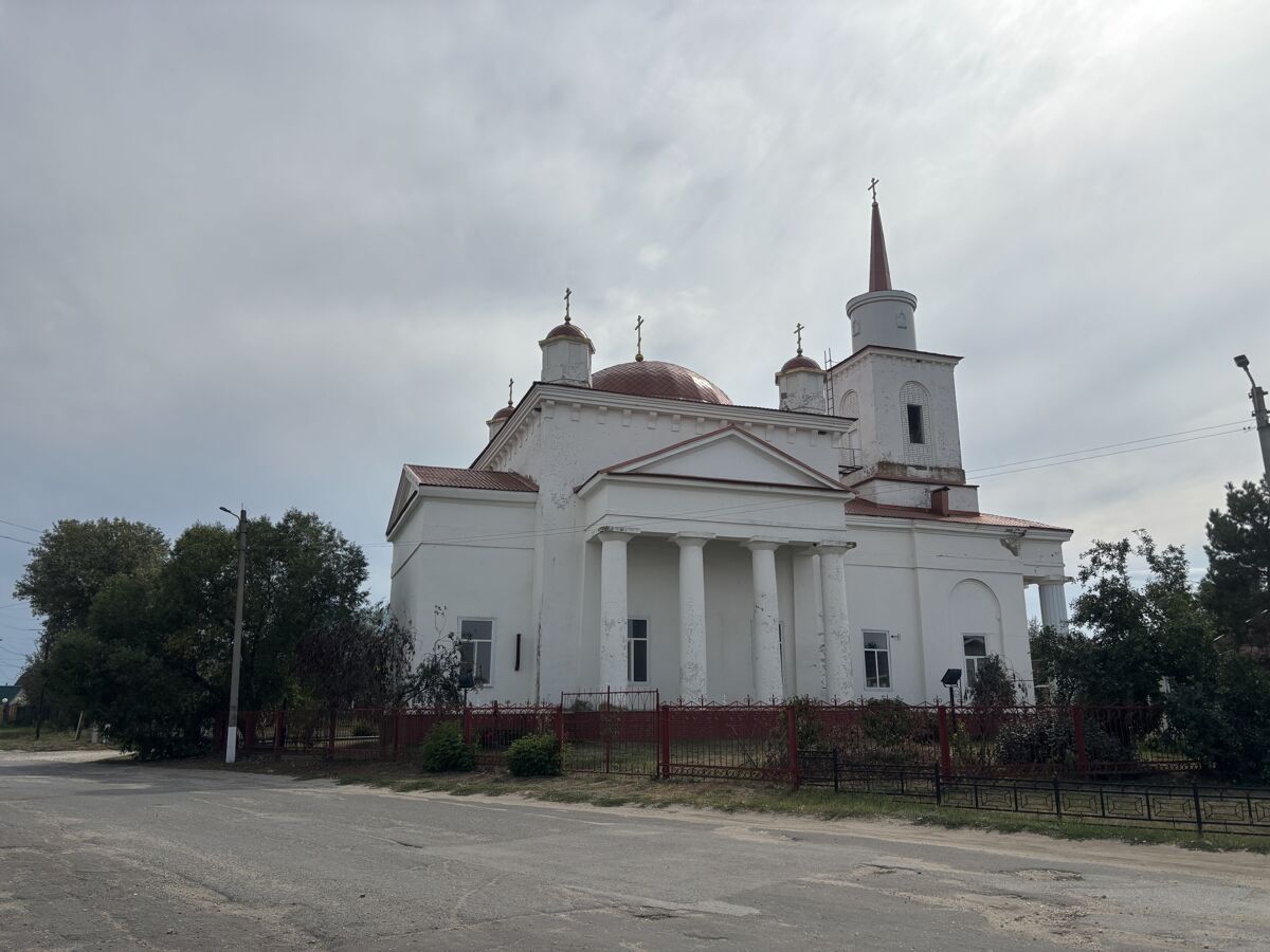 Церковь Митрофана Воронежского, Себрово (Михайловка, город, Волгоградская область). общий вид в ландшафте