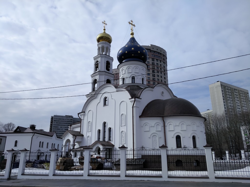 Церковь Смоленской иконы Божией Матери в Давыдкове (каменная), Фили-Давыдково (Западный административный округ (ЗАО), г. Москва). фасады, храм построен