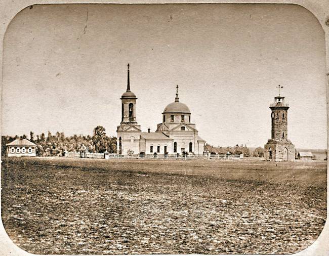 Церковь Димитрия Солунского, Горяйновка (Духовницкий район, Саратовская область). архивная фотография, Фото 1888 г., источник: oldsaratov.ru/photo/gubernia/14862