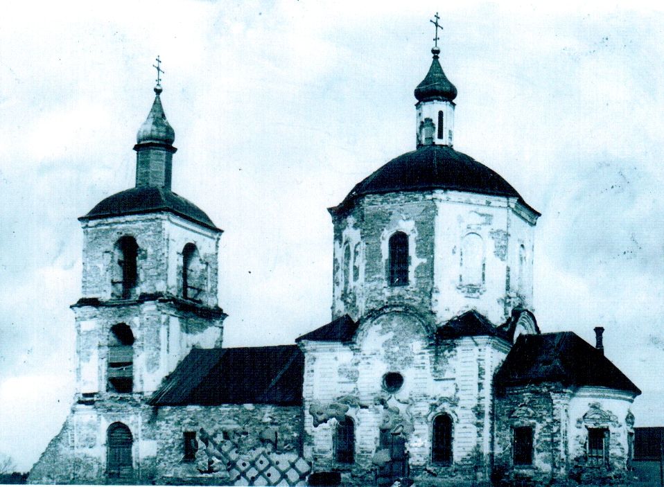 Фото сер. 20 в., источник: veshkaima.prihod.ru/khramy_blagochinija/view/id/1175637, архивная фотография. Церковь Рождества Христова (старая), Подлесное (Майнский район, Ульяновская область)