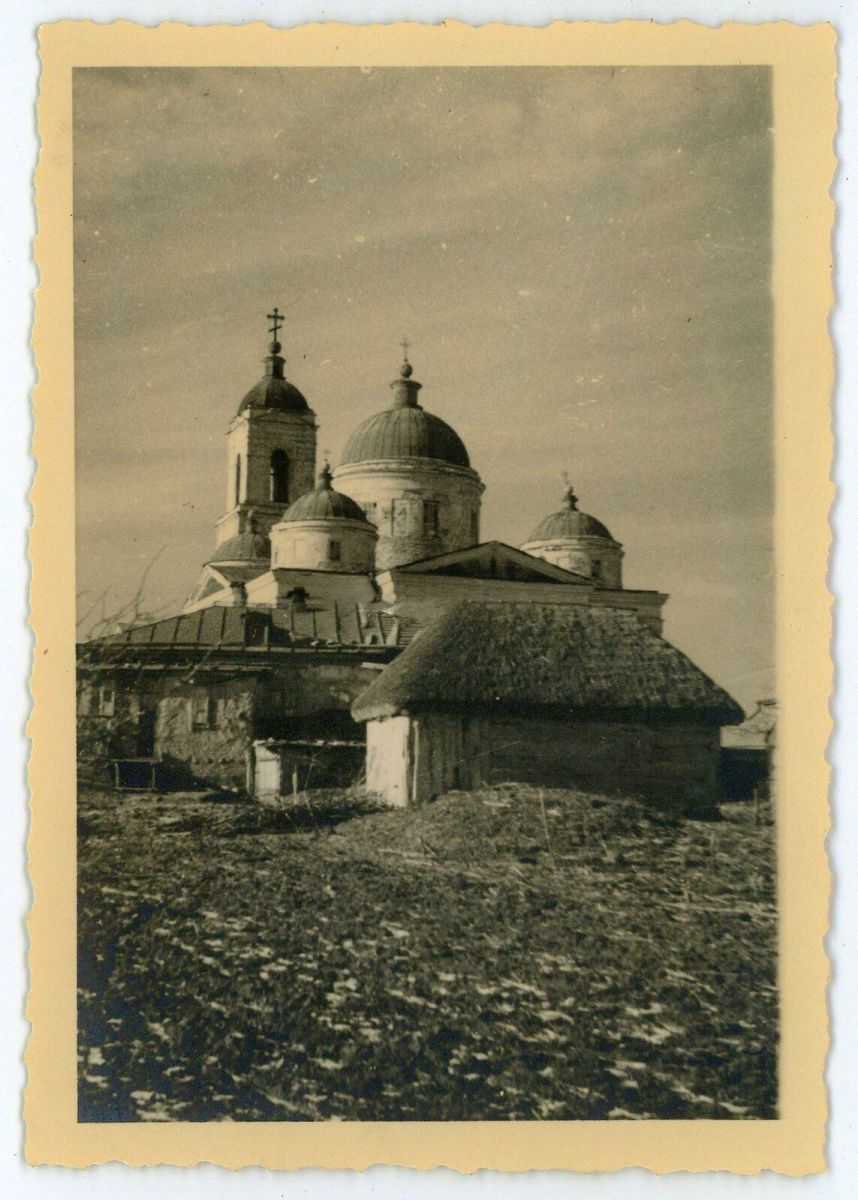Церковь Михаила Архангела (старая), Тарановка (Чугуевский район, Украина, Харьковская область). архивная фотография, Храм до обстрела и разрушений. Фото 1941 г. с аукциона e-bay.de