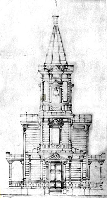 Церковь Михаила Архангела, Пензенка (Фёдоровский район, Саратовская область). графика, Проект (1904), источник: ok.ru/d.penzenka/photos