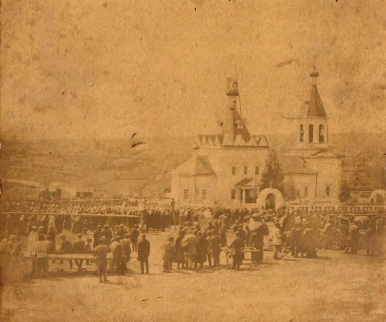 Сергач. Церковь Иоанна Дамаскина. архивная фотография, Фото 1881 г. из собрания Краеведческого музея имени В.А. Громова