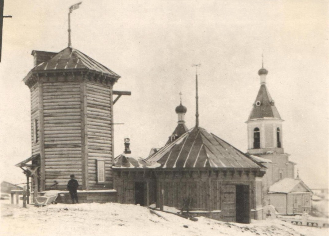 Церковь Иоанна Дамаскина, Сергач (Сергачский район, Нижегородская область). архивная фотография, Фото 1920-ых годов из фондов Краеведческого музея имени В.А.Громова Сергачского района