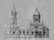 Церковь Казанской иконы Божией Матери, Проект (1892), источник: saratovregion.ucoz.ru/region/pugachevskiy/s_porubezhka<br>, Старая Порубежка, Пугачёвский район, Саратовская область