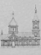Церковь Михаила Архангела, Проект реконструкции (1900), источник: saratovregion.ucoz.ru/region/pugachevskiy/s_porubezhka<br>, Старая Порубежка, Пугачёвский район, Саратовская область