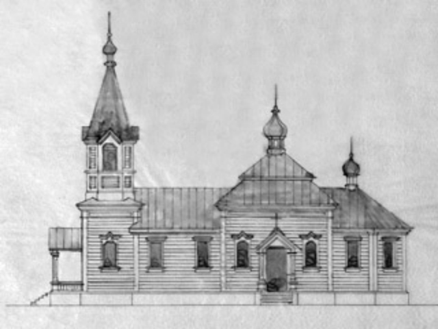 Церковь Михаила Архангела, Малая Тарасовка (Пугачёвский район, Саратовская область). графика, Проект реконструкции (1900), источник: saratovregion.ucoz.ru/region/pugachevskiy/malaja_tarasovka