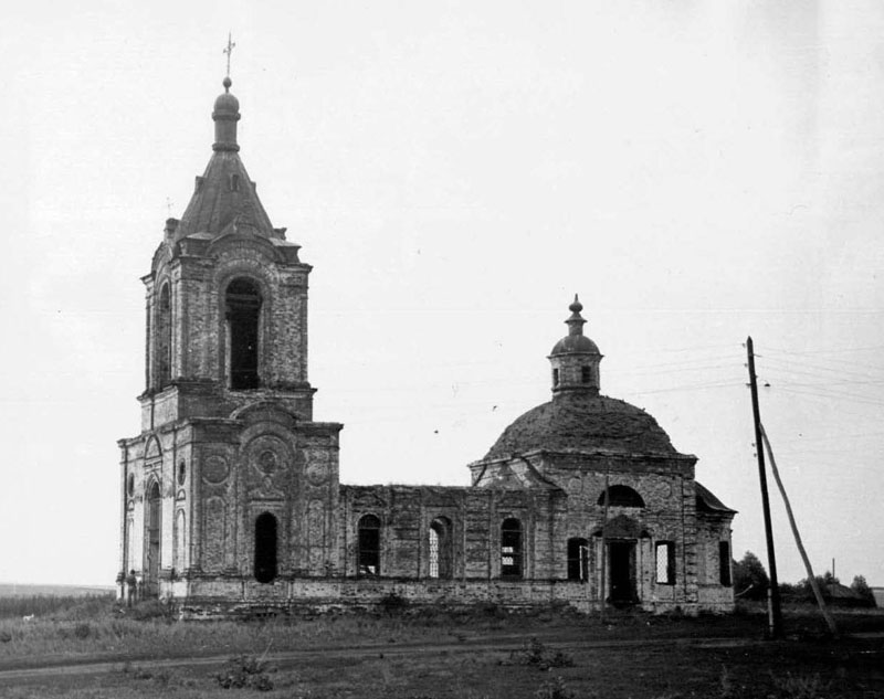 Потижская Слобода. Церковь Михаила Архангела. архивная фотография, Фото из паспорта ОКН, 1975