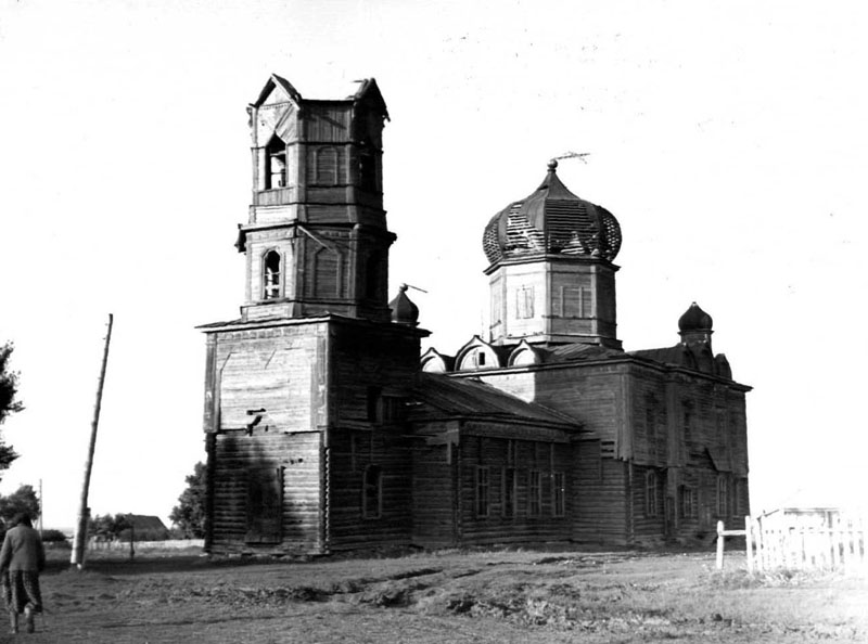 Береговые Сыреси. Церковь Михаила Архангела. архивная фотография, Фото из паспорта ОКН, 1976