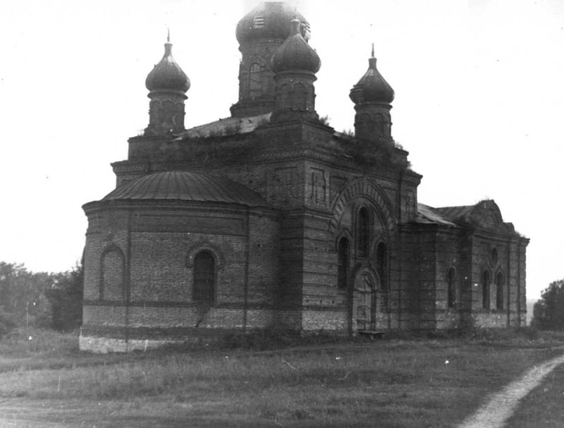 Огарёво. Церковь Николая Чудотворца. архивная фотография, Фото из паспорта ОКН, 1974